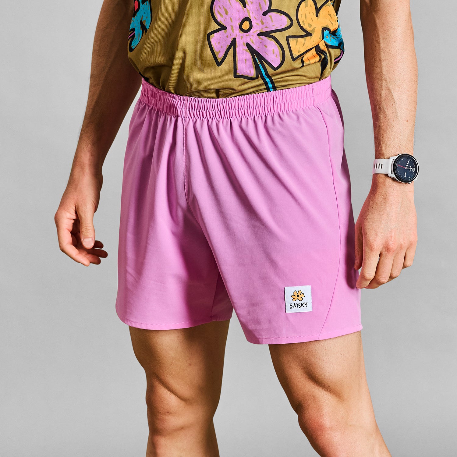 □ 公式 □ SAYSKY/セイスカイ ランニングショーツ LMRSH04c504 Flower Pace Shorts 5inch - Pink  [メンズ] – STYLEBIKE