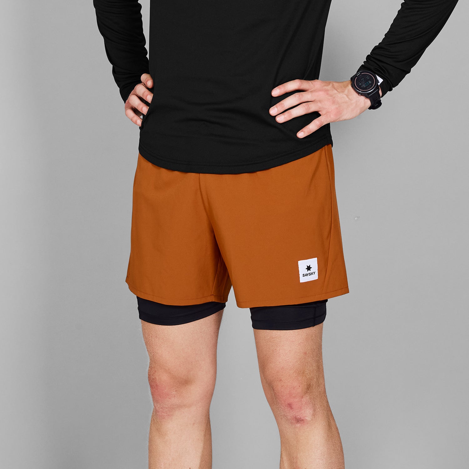 □ 公式 □ SAYSKY/セイスカイ ランニングショーツ MMRSH20c407 Pace 2-in-1 Shorts 5inch - Orange  [メンズ] – STYLEBIKE