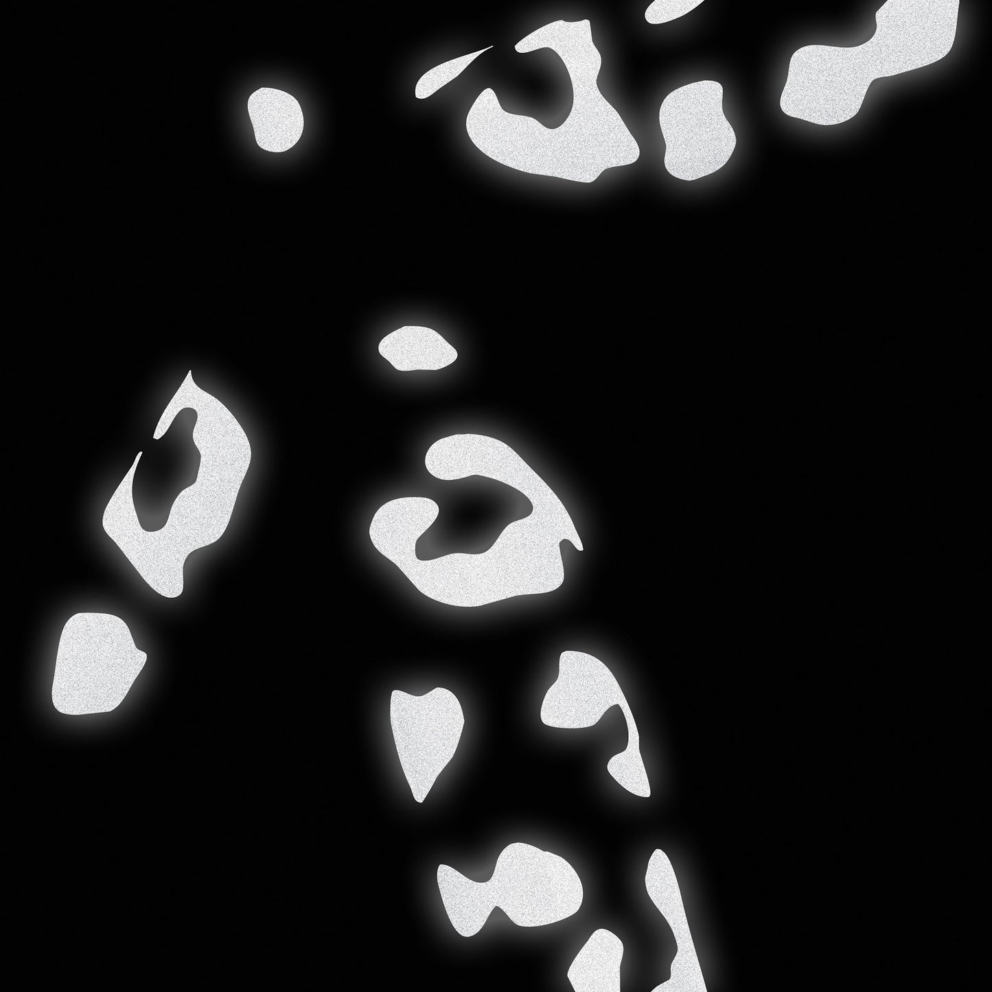 リフレクター BM-347 Reflective-stickers-leopard-print リフレクティブステッカー(豹柄) Reflective Stickers Leopard Print - Black