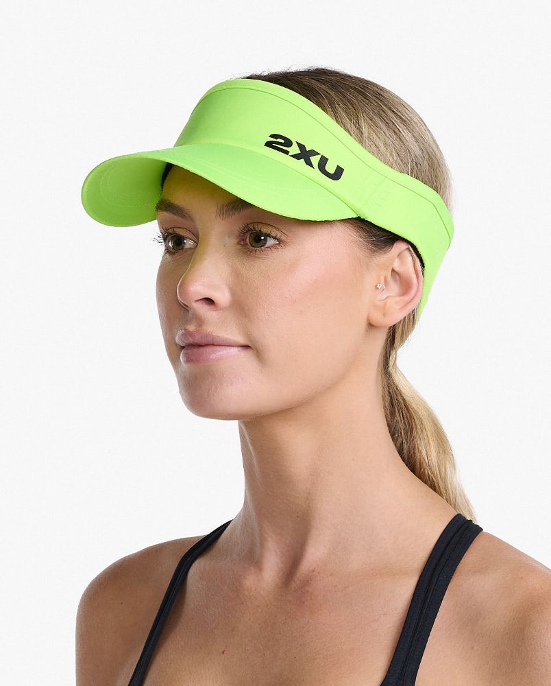 □ 公式 □ 2XU/ツータイムズユー サンバイザー UQ5686f-VOL-BLK Run