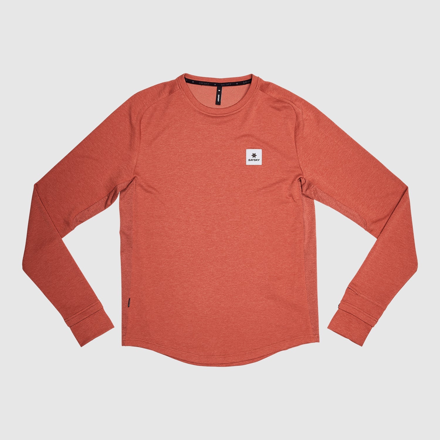 ランニングTシャツ(ロングスリーブ) KMRLS01c5001 Flow Longsleeve - Red [メンズ]