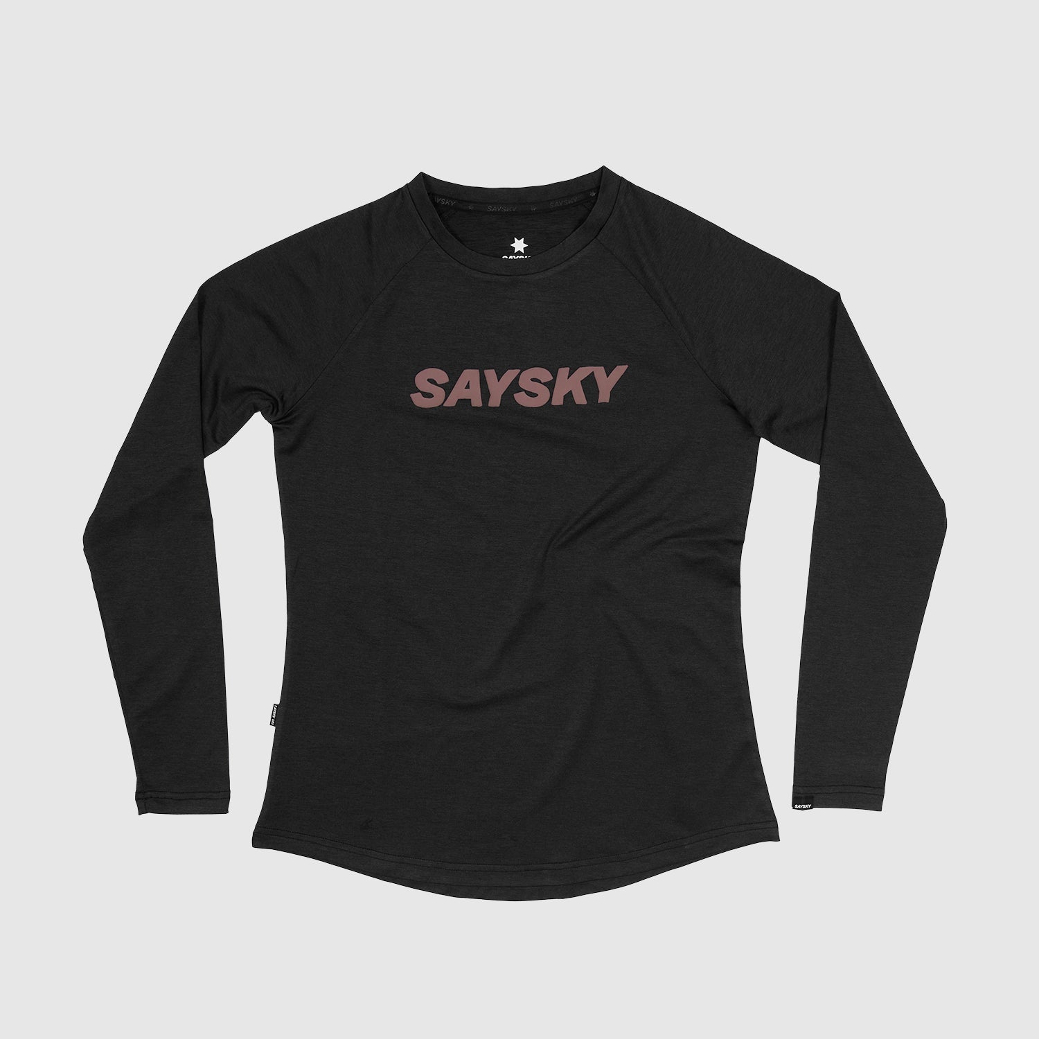 ■ 公式 ■ SAYSKY/セイスカイ ランニングTシャツ(ロングスリーブ) KWRLS05c9001 Wmns Logo Pace  Longsleeve - Black [レディーズ]