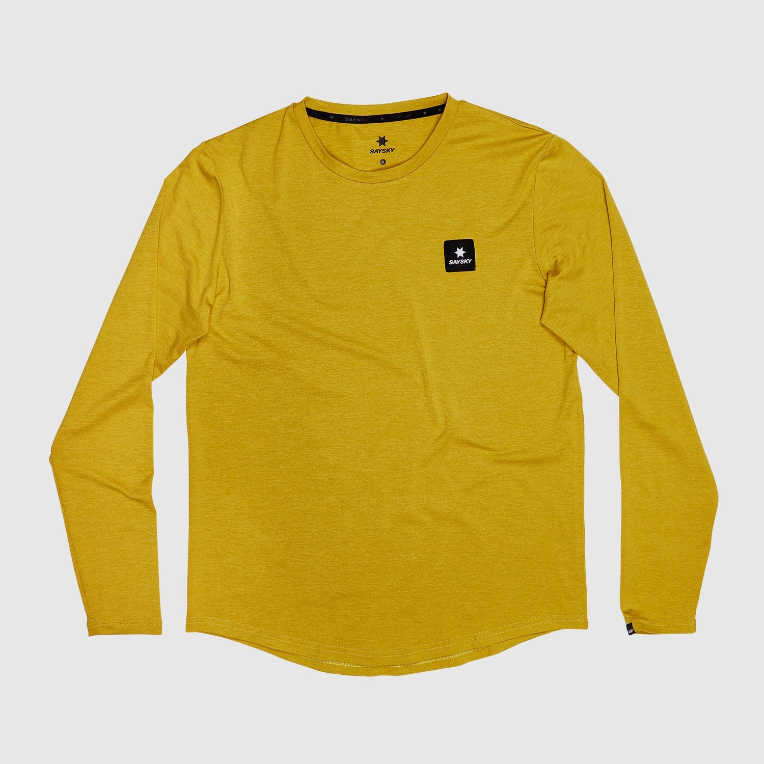 ■ 公式 ■ SAYSKY/セイスカイ ランニングTシャツ(ロングスリーブ) KMRLS04c4002 Statement Pace  Longsleeve - Yellow [メンズ]