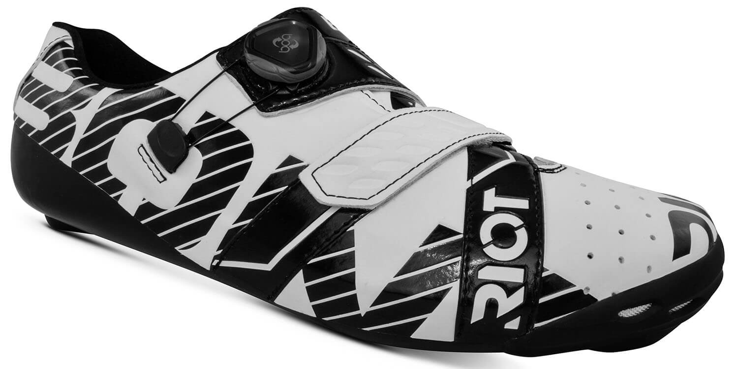 ■ 公式 ■ BONT Cycling/ボントサイクリング ロードバイク用シューズ RRPWBA ライオットプラス Riot+ アジアンフィット -  White/Black [ユニセックス]