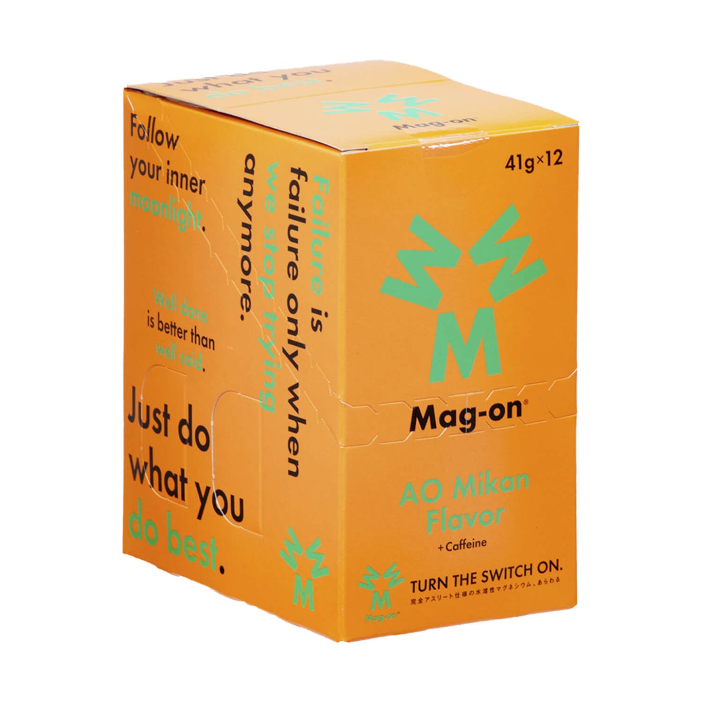 ジェル TW210240 Mag-on® エナジージェル (12個入) マグネシウム・カフェイン含有 青みかんフレーバー Aomikan Flavor