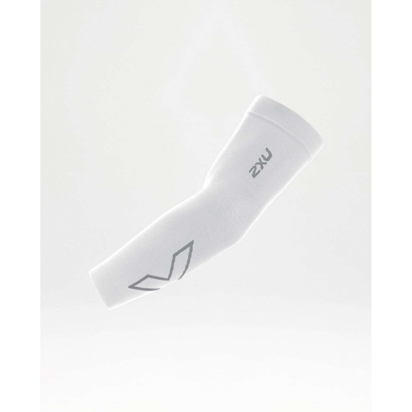 Compression Flex Arm Sleeves Unisex - 2XU - white/grey