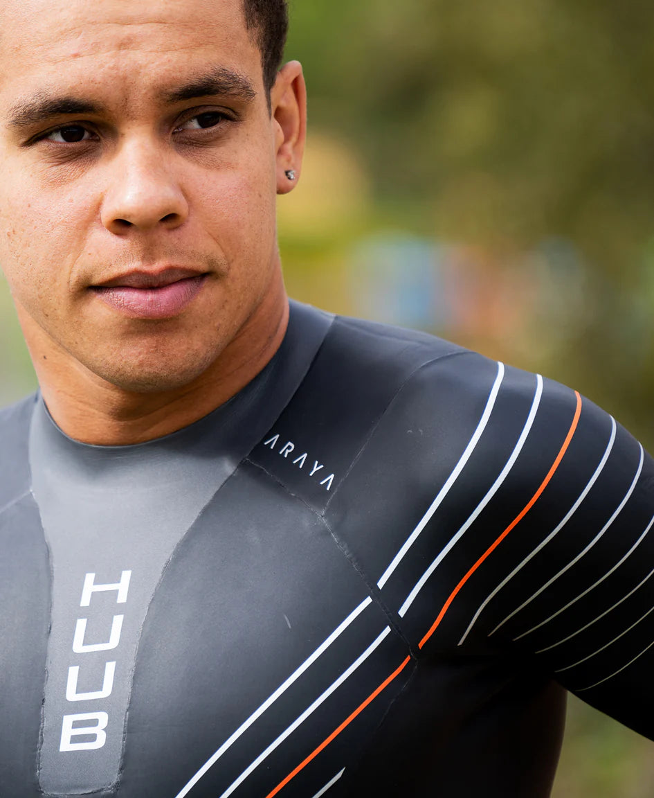 トライアスロン用ウェットスーツ ARAYA Sleeved Wetsuit - Black/Orange [メンズ]