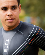 トライアスロン用ウェットスーツ ARAYA Sleeved Wetsuit - Black/Orange [メンズ]