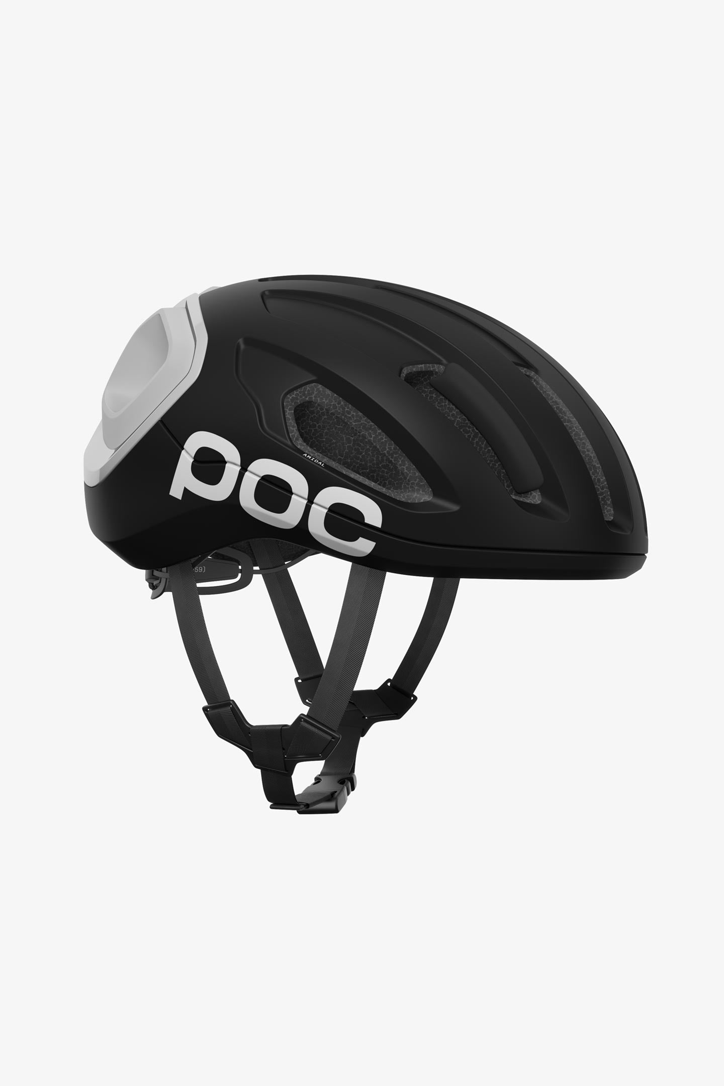 ロードバイク用ヘルメット 10883-8420 Amidal - Uranium Black Matt/H White [ユニセックス]