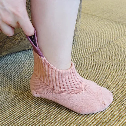 ソックス FML027BLU らく～にはけるソックス（しっかり着圧タイプ） - Blue [ユニセックス]