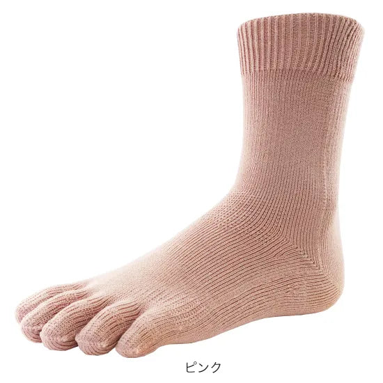 ソックス（5本指） FML028PNK ソフトらくらく5本指ソックス - Pink [ユニセックス]