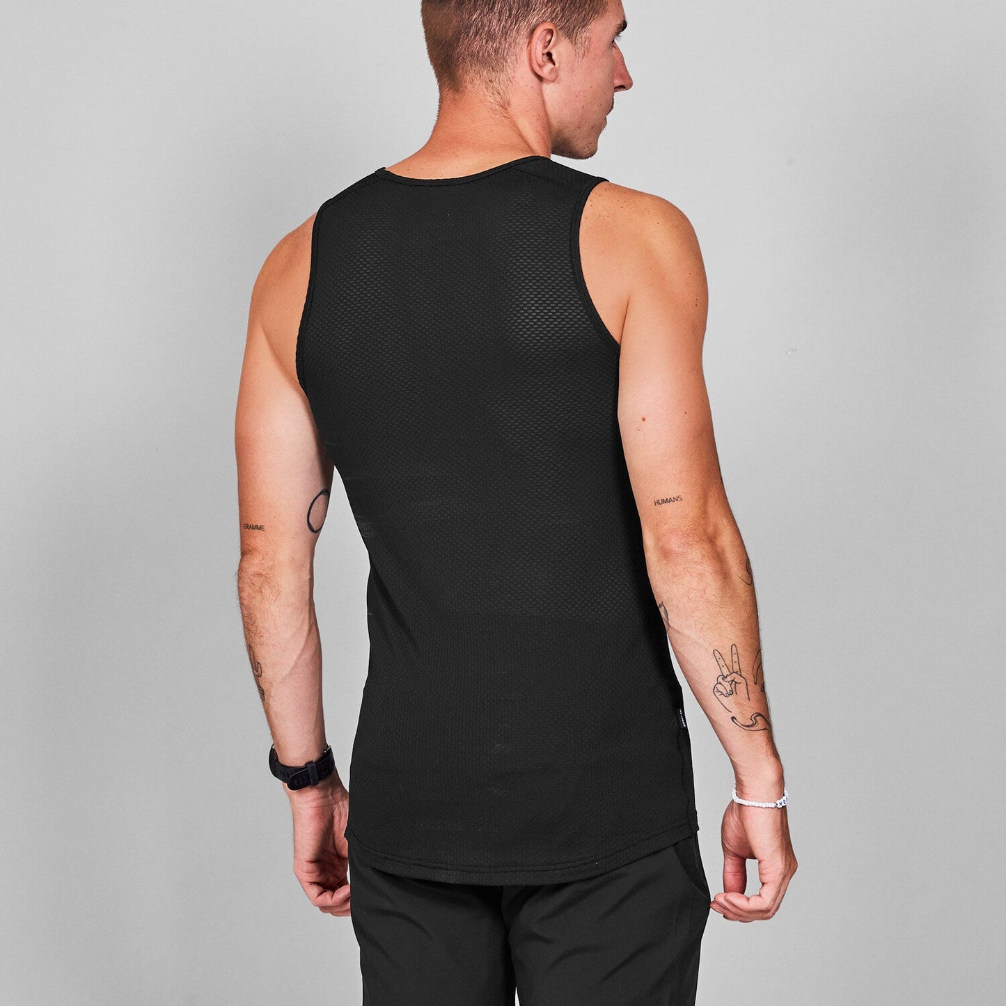 ベースレイヤー XMRBL31c901 Mesh Base Layer Singlet - Black [ユニセックス]
