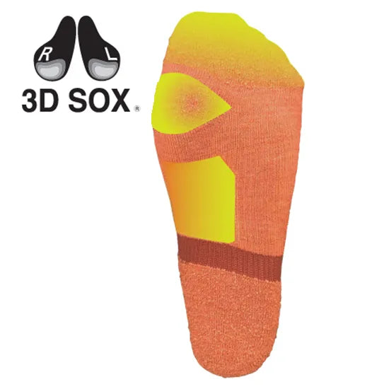 スポーツソックス FXT040ORG トレック用ソックス 3dsox ソルテーレ - Orage [ユニセックス]