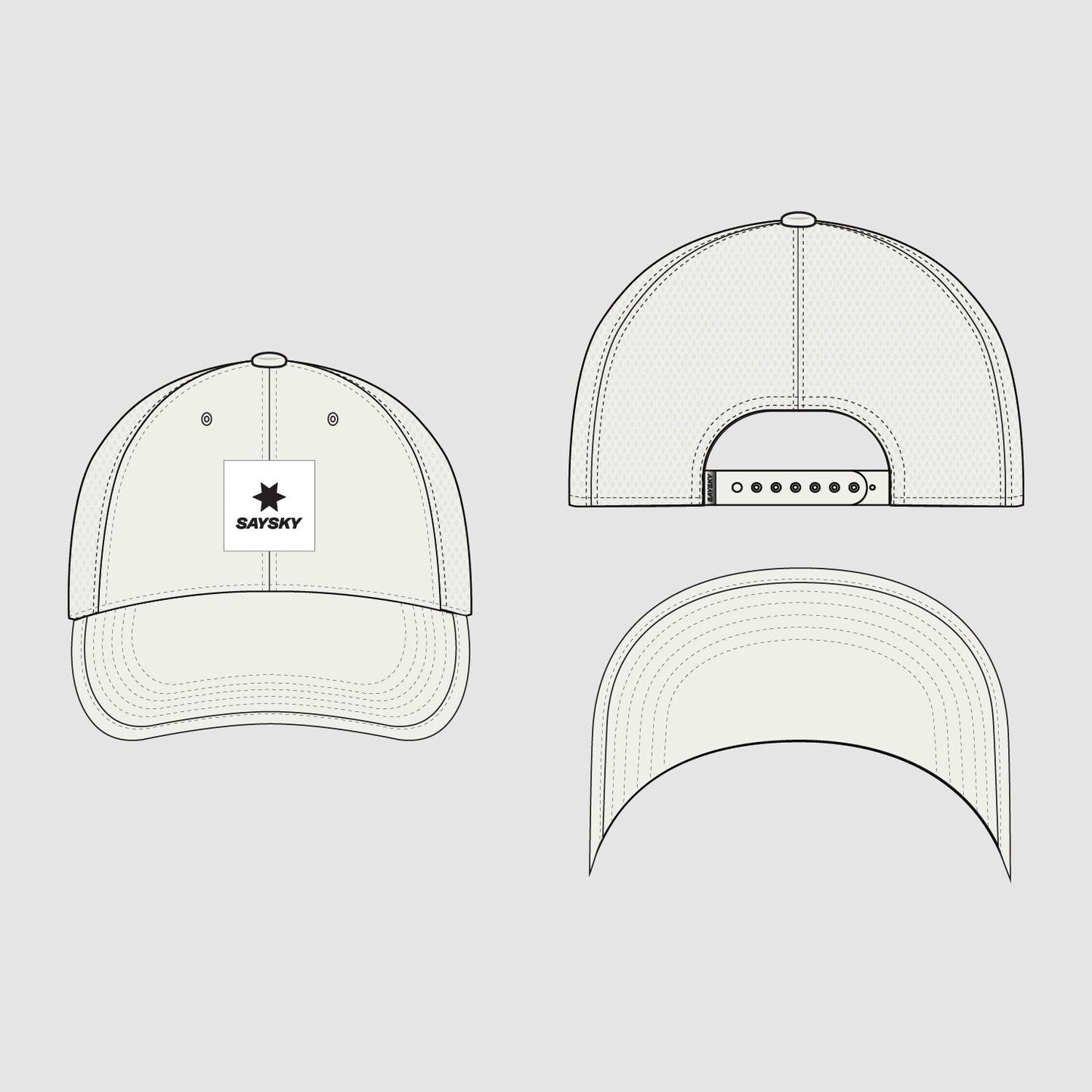 ランニングキャップ XUACA301c101 Trucker Classic Cap - White [ユニセックス]