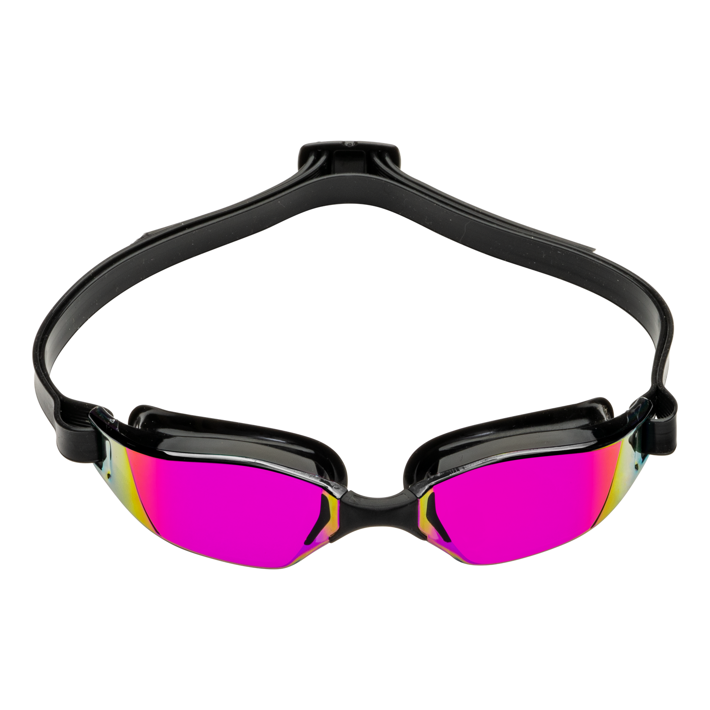 スイムゴーグル AQAS-197480 XCEED（エクシード） ミラーレンズ - Black/Black/Black-pink Titanium Mirror Lens [ユニセックス]