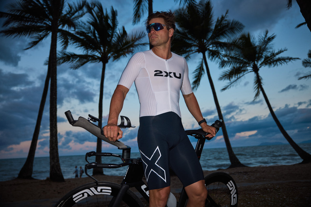 トライアスロンスーツ MT7393d-BLK-WHT Light Speed React Sleeved Trisuit - Black/White [メンズ]