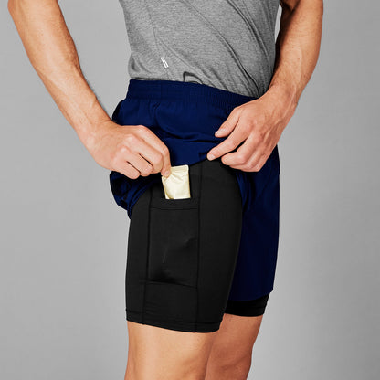 ランニングショーツ XMRSH20c201 2-in-1 Pace Shorts 5inch - Blue [メンズ]