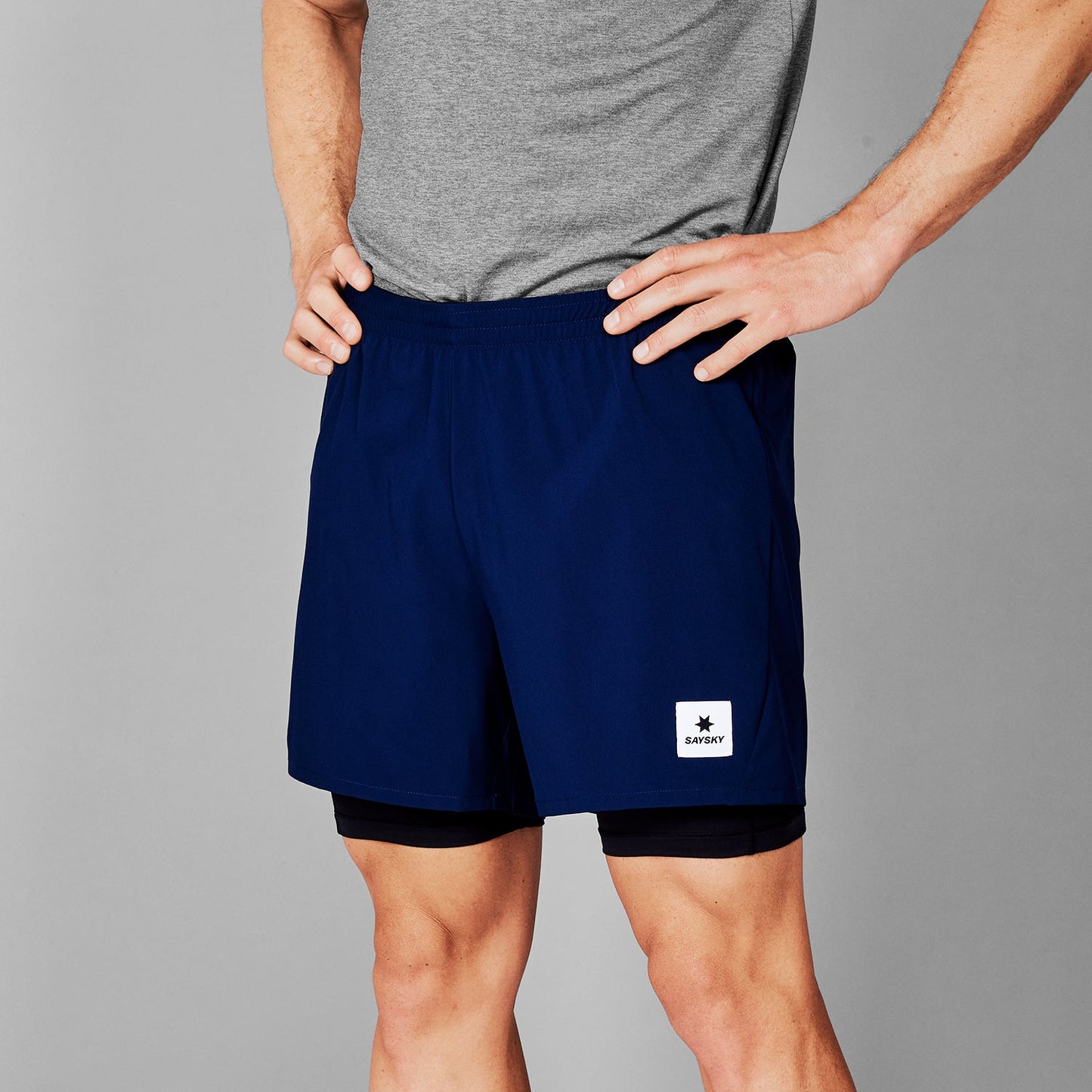 ランニングショーツ XMRSH20c201 2-in-1 Pace Shorts 5inch - Blue [メンズ]