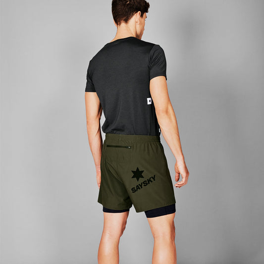 ランニングショーツ XMRSH20c301 2-in-1 Pace Shorts 5inch - Green [メンズ]