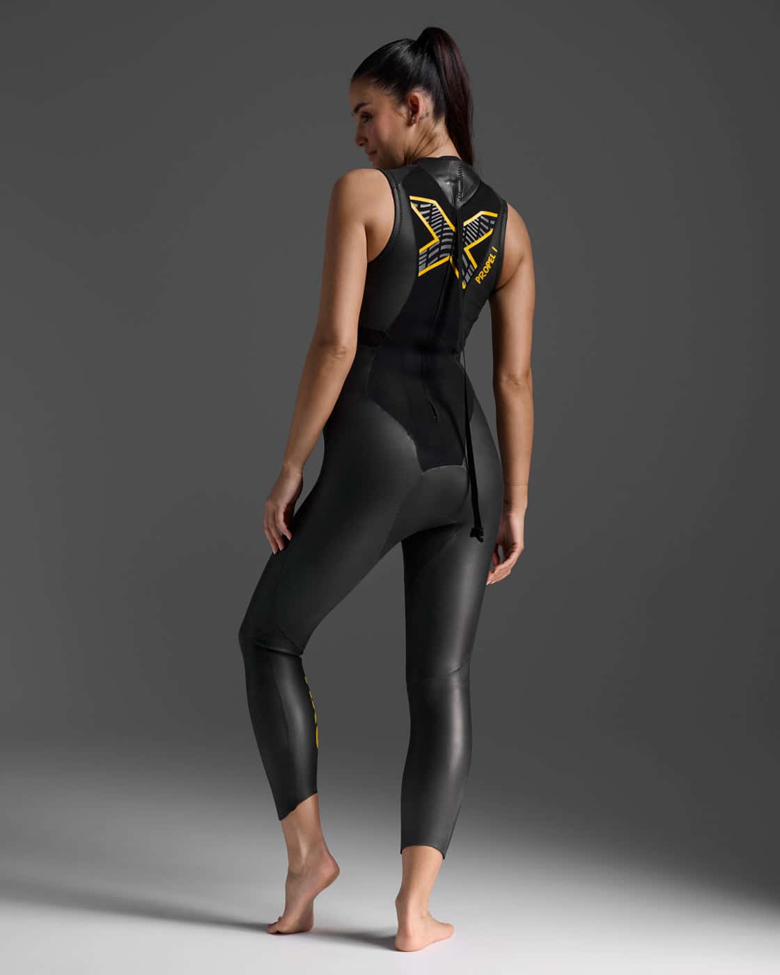 トライアスロン用ウェットスーツ WW4995c-BLK-ABN Propel P:1 Sleeveless Wetsuit プロペル P:1 スリーブレス - Black/Ambition Yellow [レディーズ]