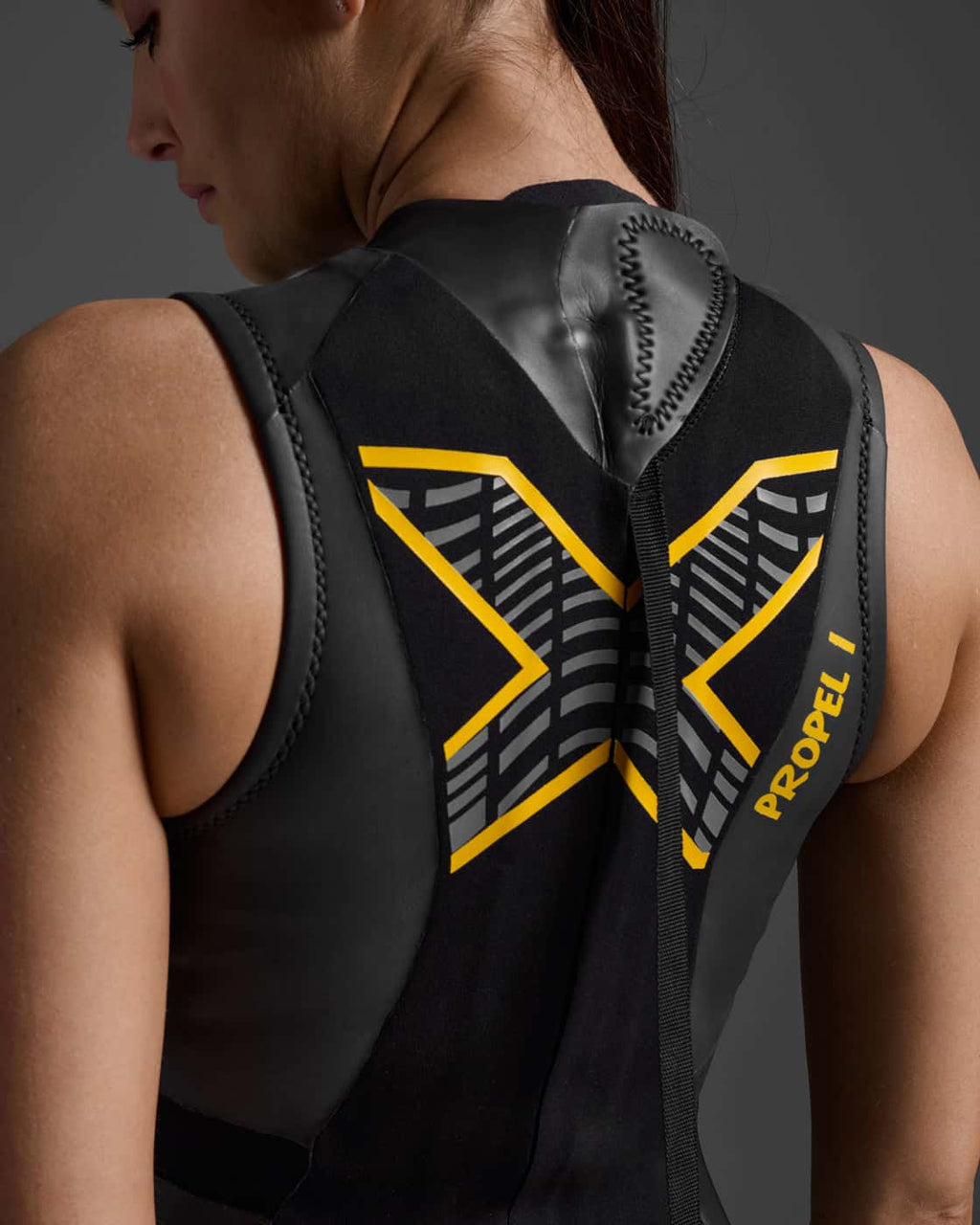 トライアスロン用ウェットスーツ WW4995c-BLK-ABN Propel P:1 Sleeveless Wetsuit プロペル P:1 スリーブレス - Black/Ambition Yellow [レディーズ]