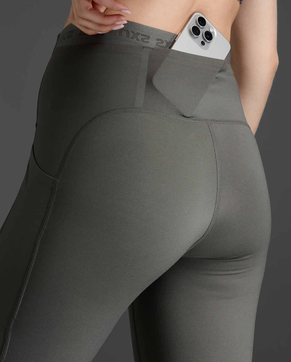 ランニングタイツ WA6874bJJUP レディーズ フォームスタッシュ ハイライズコンプレッション - Jupiter Grey/Jupiter Grey [レディーズ]