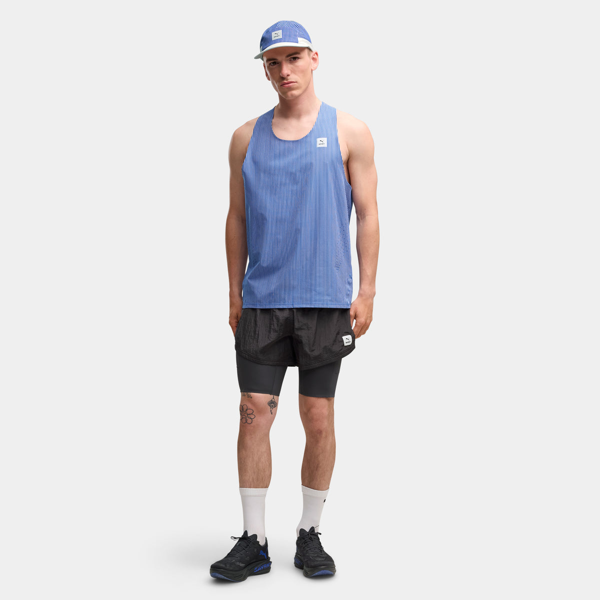 ランニングシューズ P31394201 ディヴィエイト ニトロ エリート 4 SAYSKY - Flat Dark Gray-vivid Blue [メンズ]
