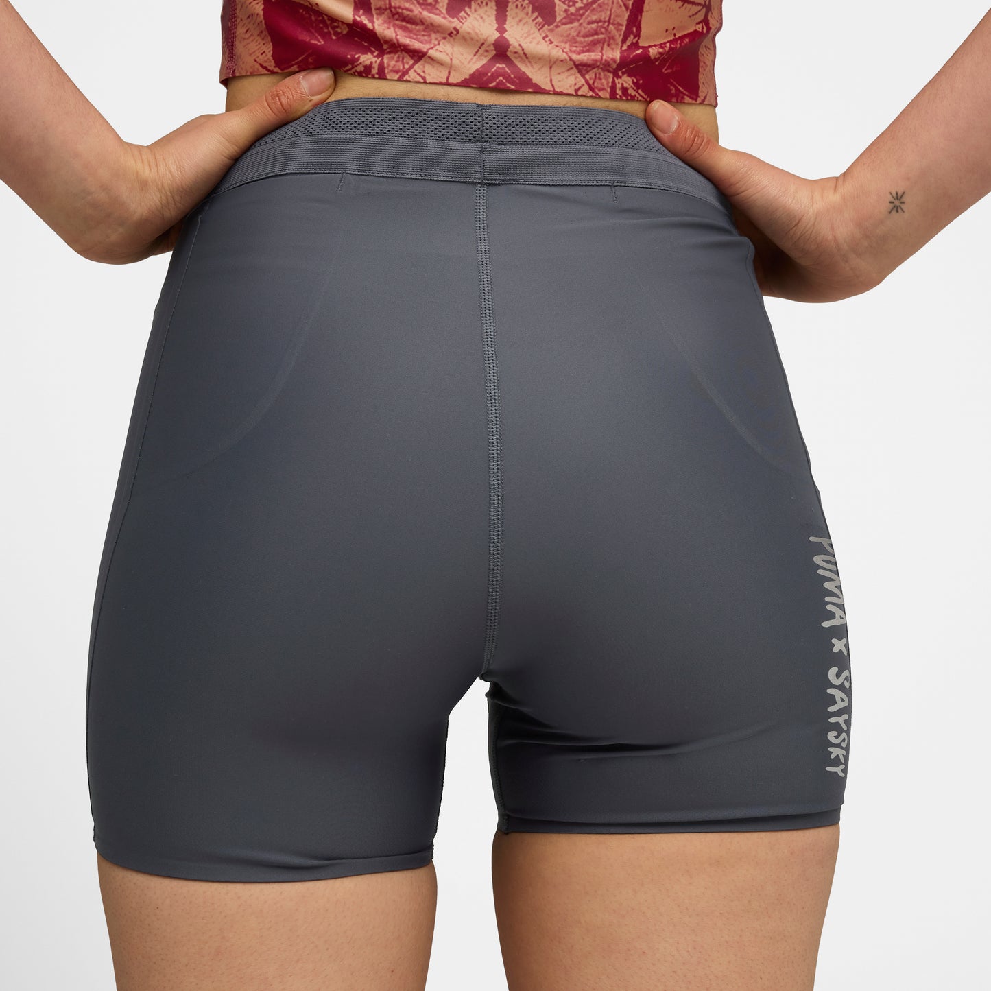 ランニングタイツ P52755844 W Puma X SAYSKY Short Tight - Dusky Gray [レディーズ]