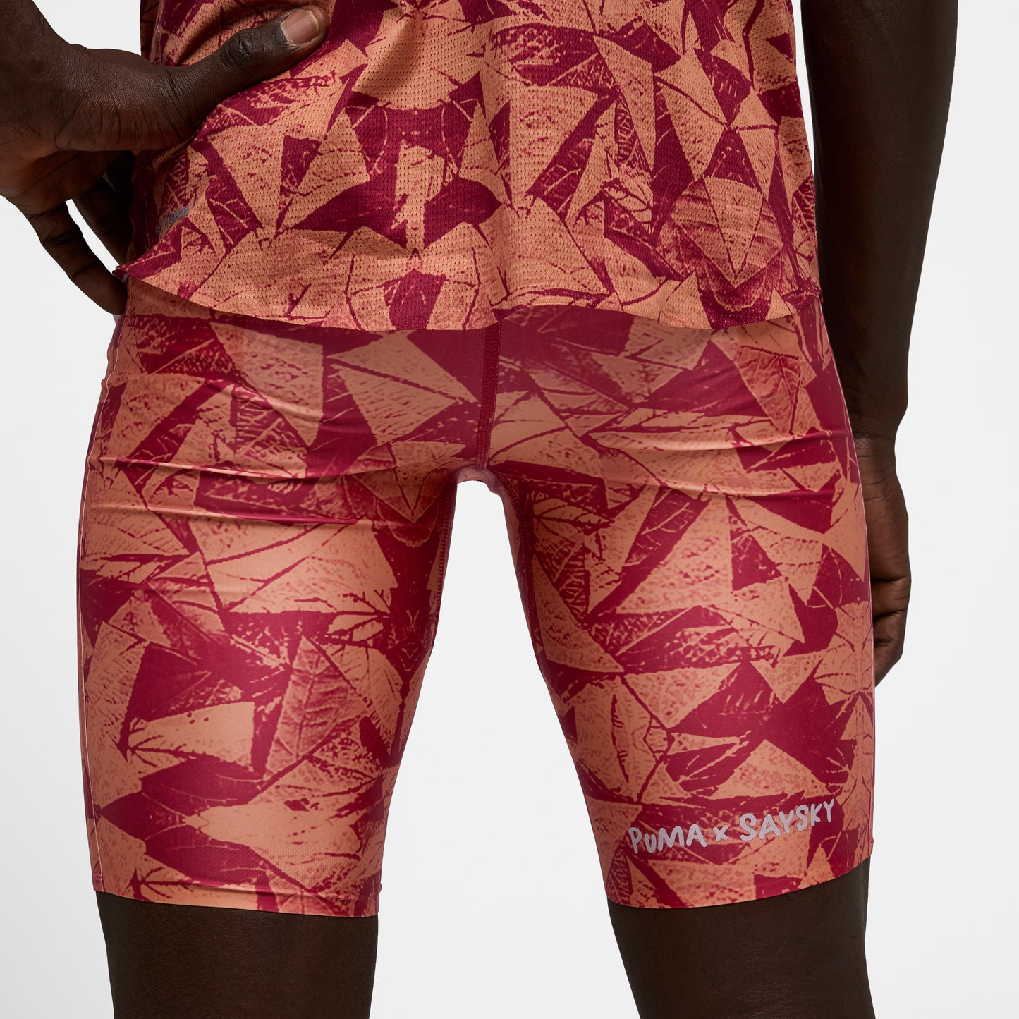 ランニングタイツ P52783290 M Puma X SAYSKY Short Tight Ao - Team Regal Red [メンズ]