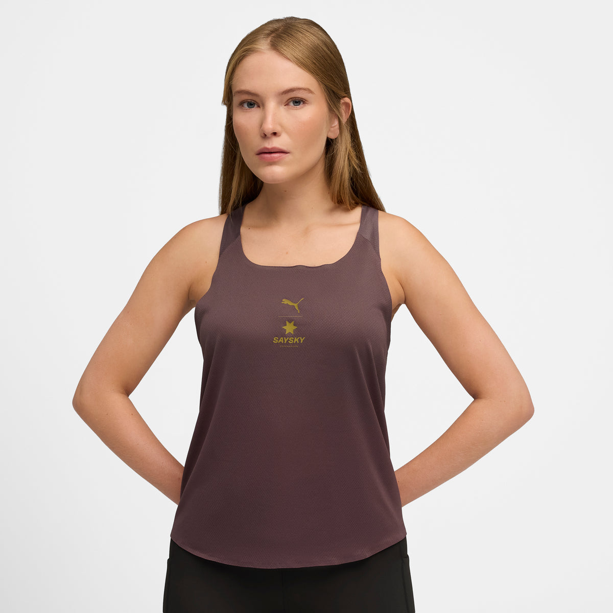レースシングレット P52823888 Wmns Puma X SAYSKY Singlet - Raisin [レディーズ]