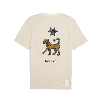 ランニングTシャツ P52823387 Unisex Puma X SAYSKY SS Tee - Alpine Snow [ユニセックス]