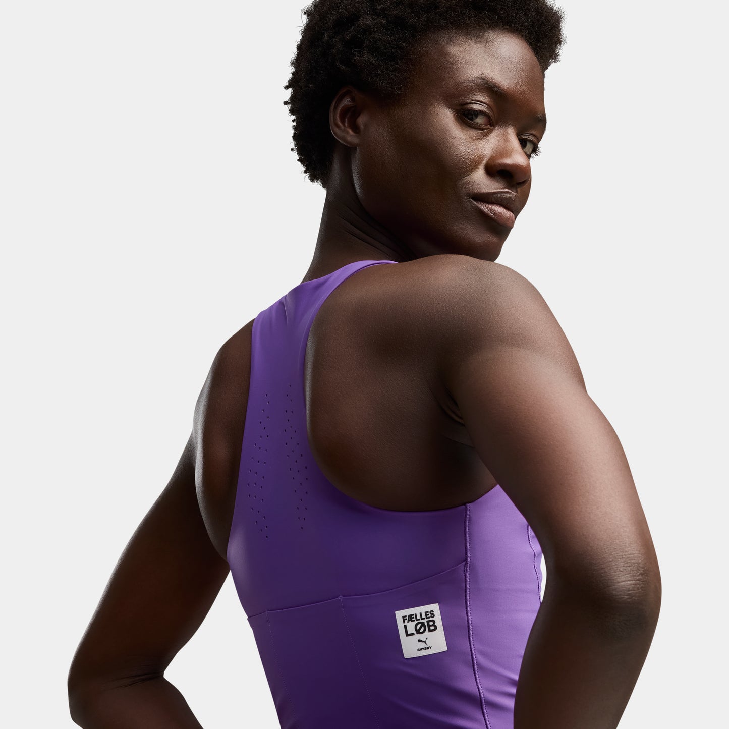 クロップトップ P52899798 W Puma X SAYSKY Lightstride Crop Top - Ultra Purple [レディーズ]