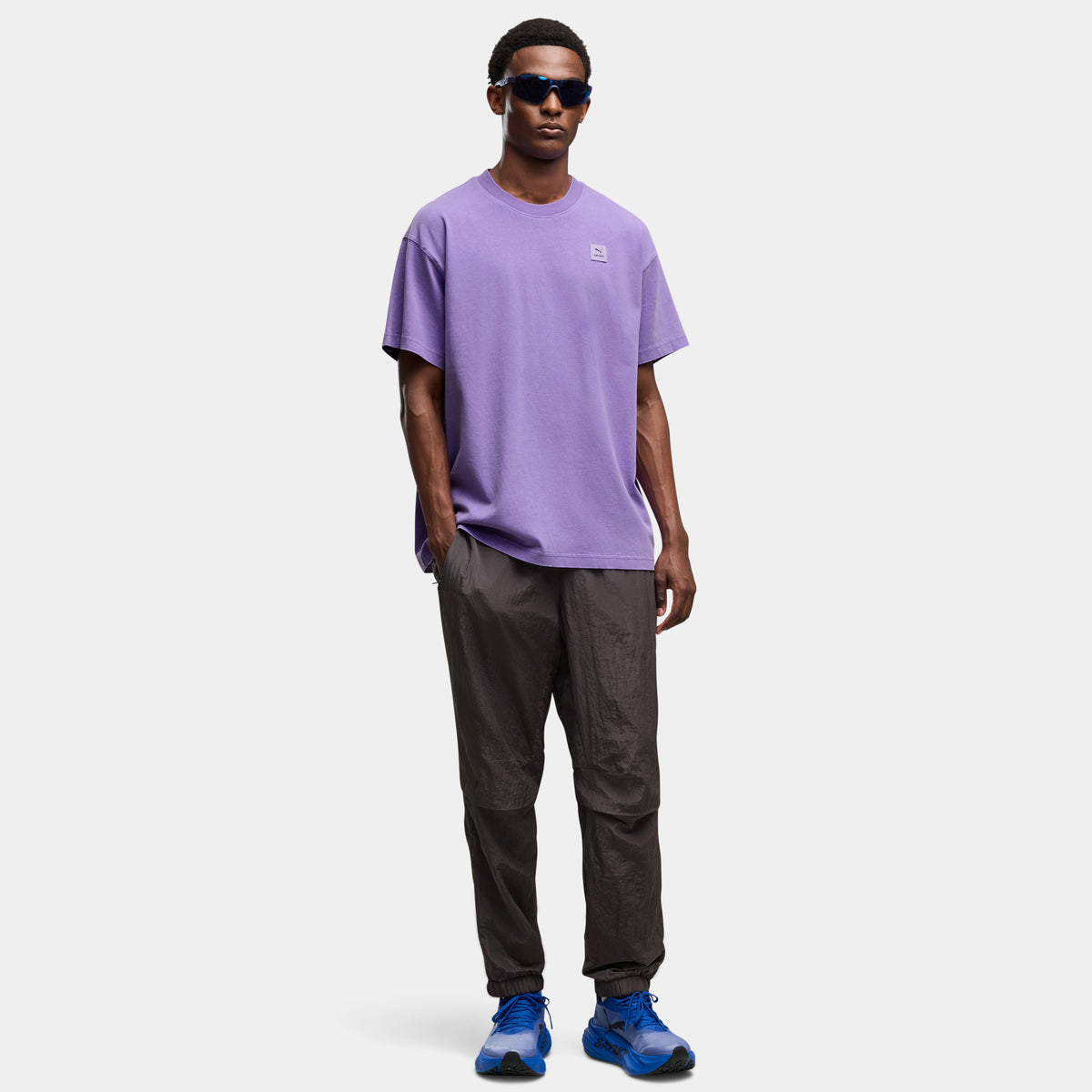 ランニングTシャツ P52901546 Unisex Puma X SAYSKY Graphic Team Tee - Lavender Alert [ユニセックス]