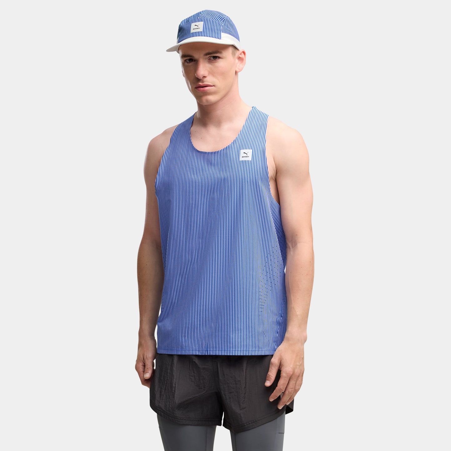 レースシングレット P52901699 M Puma X SAYSKY Ultraweave Singlet - Cobalt Glaze [メンズ]