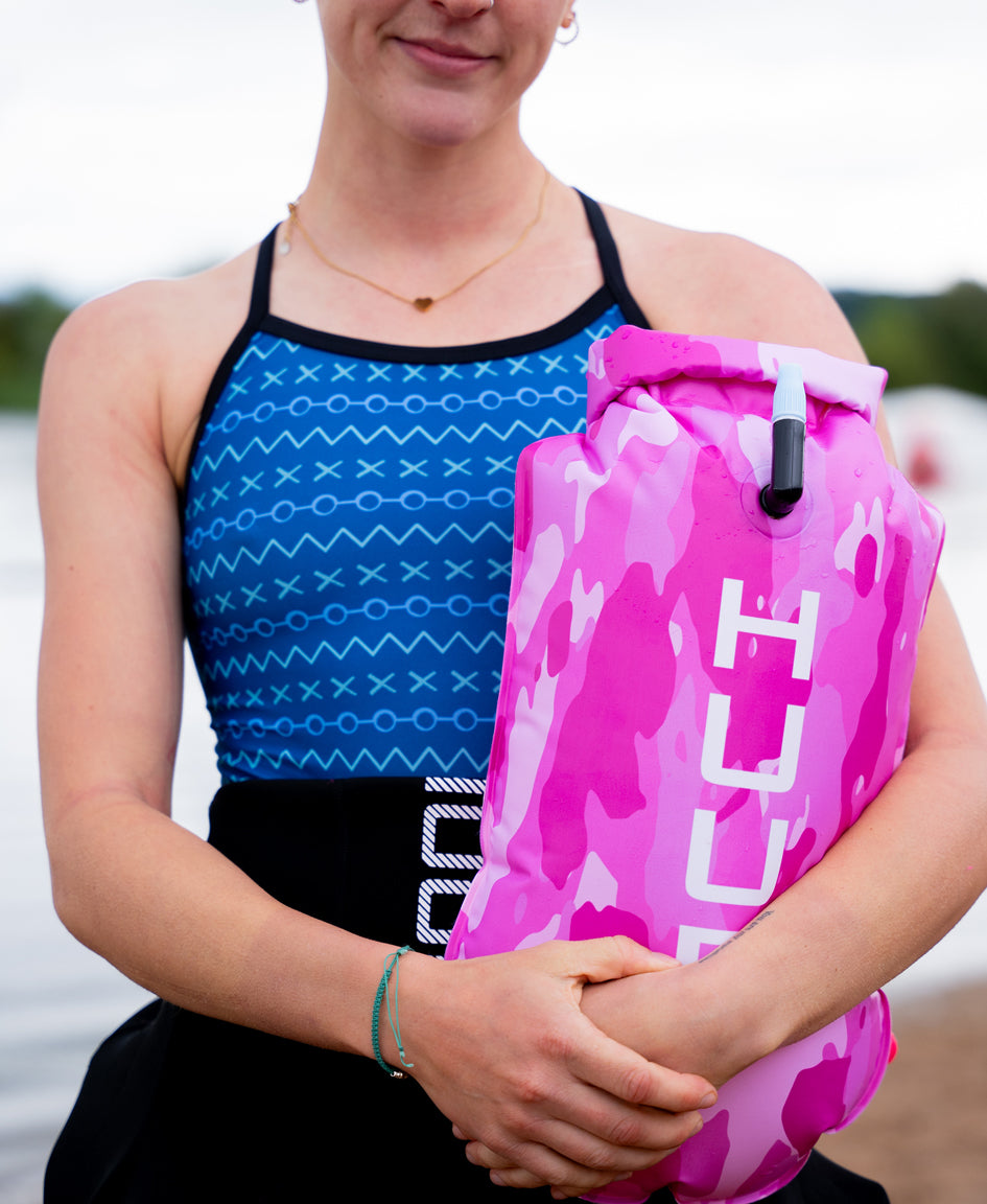 スイムトレーニングフロート A2-TFPC HUUB Tow Float - Pink Camo