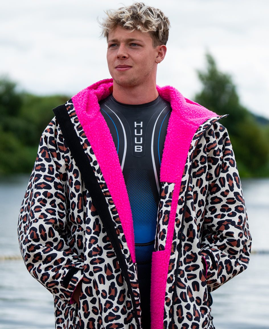 ローブ CRLP HUUB Changing Robe - Leopard/Pink [ユニセックス]