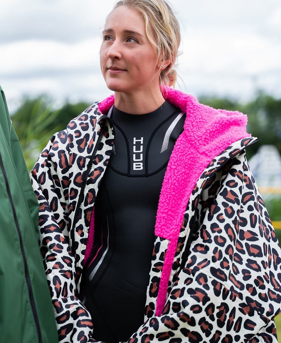 ローブ CRLP HUUB Changing Robe - Leopard/Pink [ユニセックス]