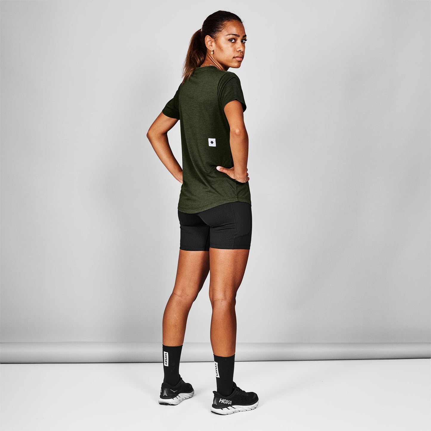 ランニングTシャツ XWRSS30c301 Wmns Clean Combat T-shirt - Green [レディーズ]