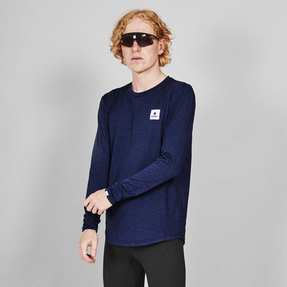 ランニングTシャツ（ロングスリーブ） XMRLS20c2001 Clean Pace Long Sleeve - Blue [メンズ]