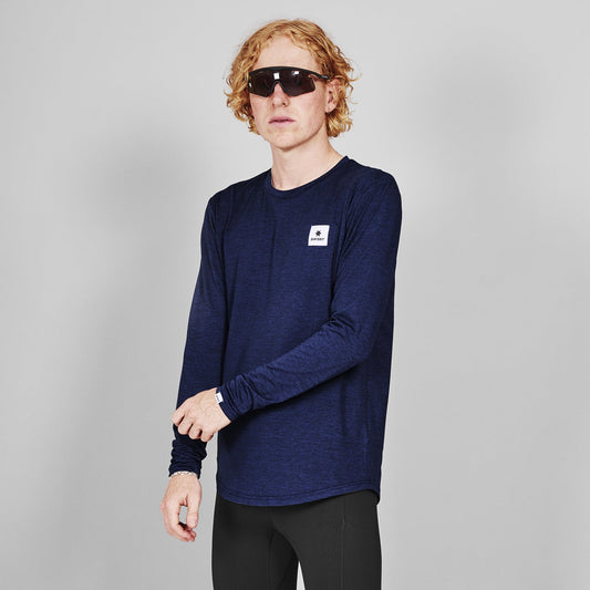 ランニングTシャツ（ロングスリーブ） XMRLS20c2001 Clean Pace Long Sleeve - Blue [メンズ]