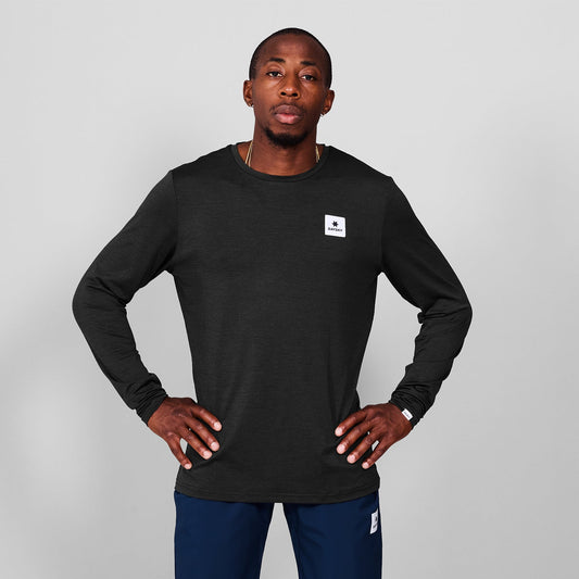 ランニングTシャツ（ロングスリーブ） XMRLS20c9001 Clean Pace Long Sleeve - Black [メンズ]