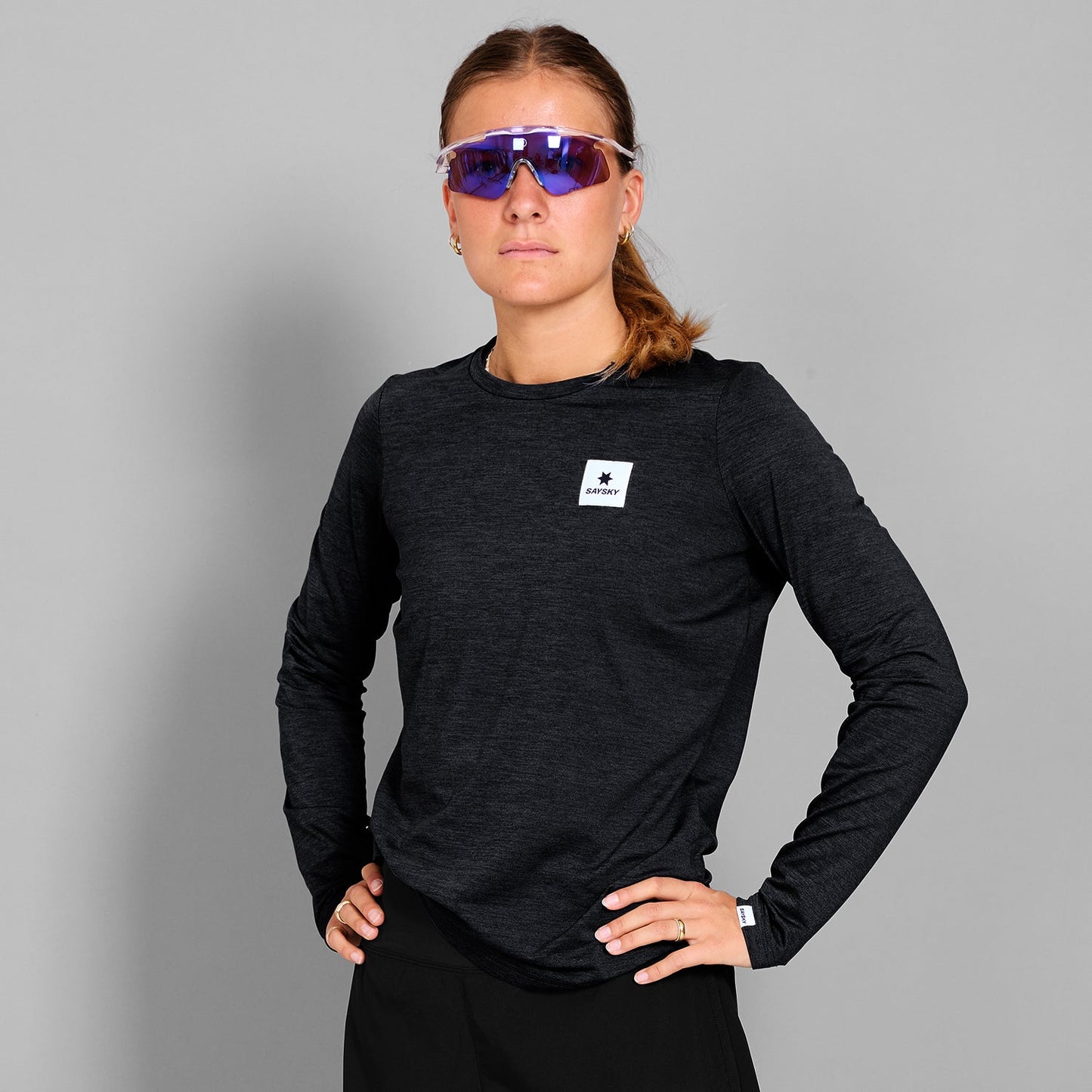 ランニングTシャツ（ロングスリーブ） XWRLS20c9001 Wmns Clean Pace Long Sleeve - Black [レディーズ]
