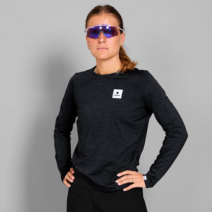 ランニングTシャツ（ロングスリーブ） XWRLS20c9001 Wmns Clean Pace Long Sleeve - Black [レディーズ]