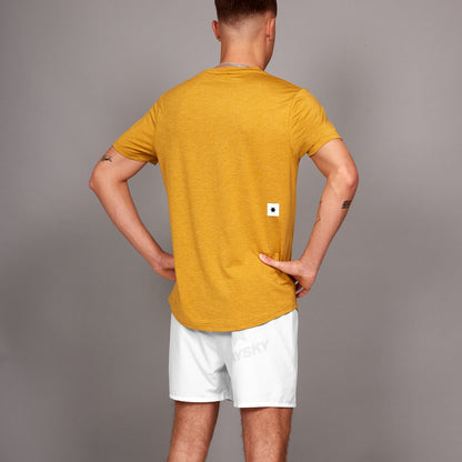 ランニングTシャツ LMRSS20c4004 Clean Pace T-shirt - Yellow [メンズ]