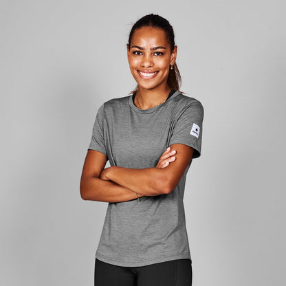 ランニングTシャツ XWRSS20c6004 Wmns Clean Pace T-shirt - Grey [レディーズ]