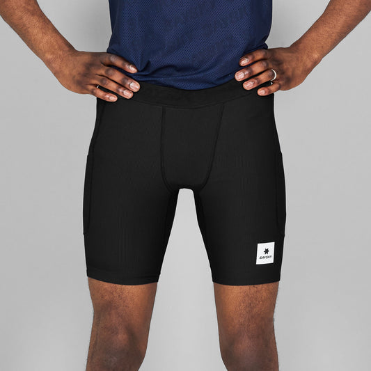 ショートタイツ NMRST32c901 Combat+ Rib Short Tights 8inch - Black [メンズ]