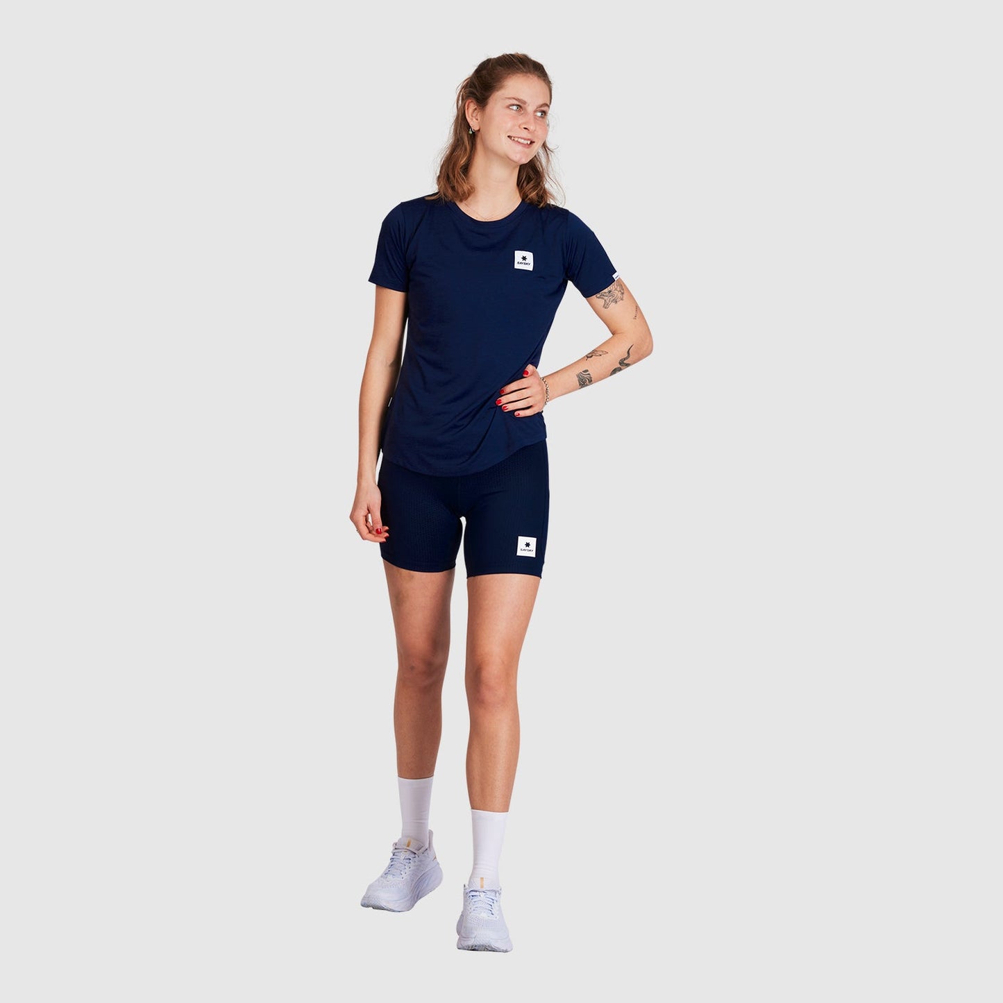 ショートタイツ XWRST30c201 Wmns Combat+ Short Tights 7inch - Blue [レディーズ]