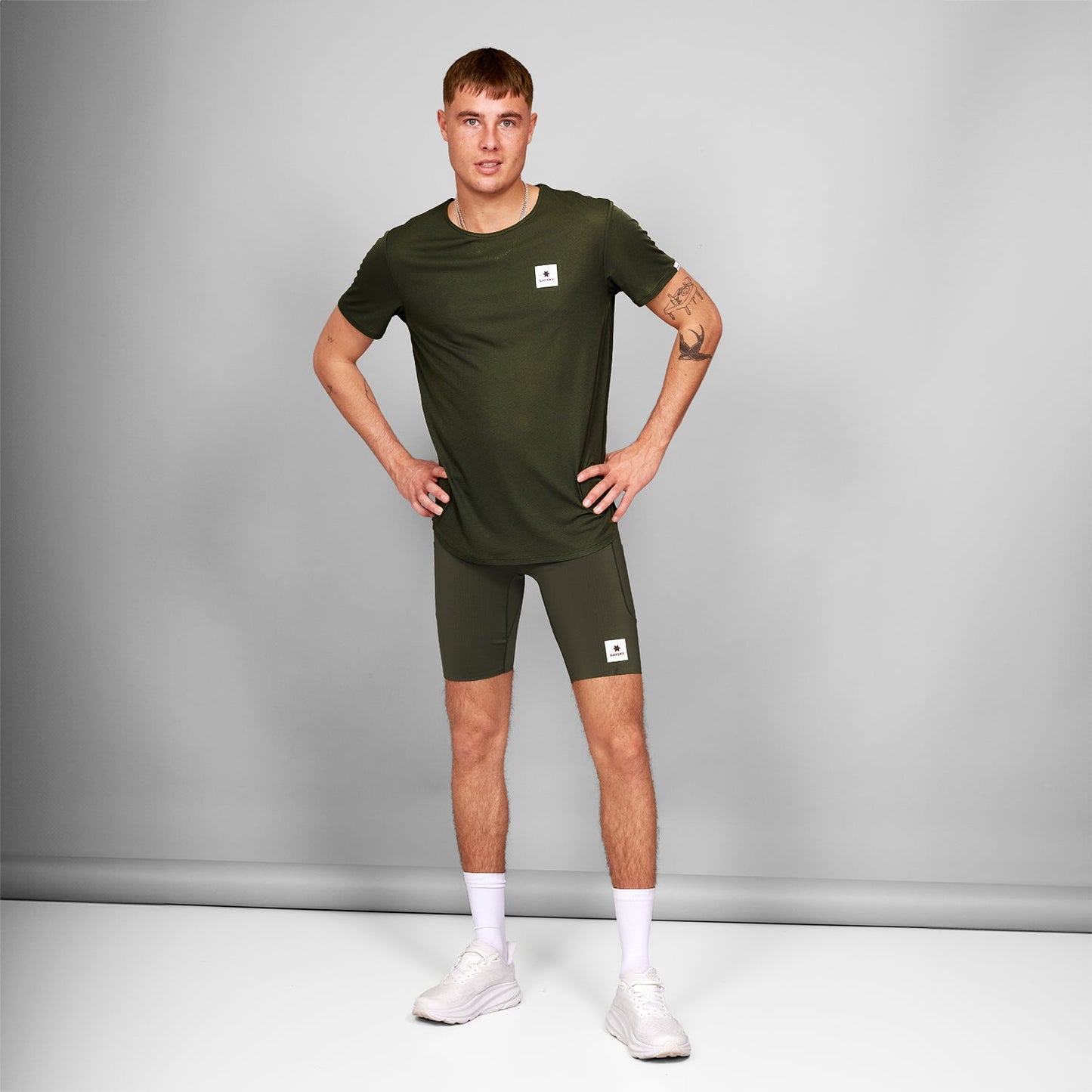 ショートタイツ XMRST31c301 Combat+ Short Tights 9inch - Green [メンズ]