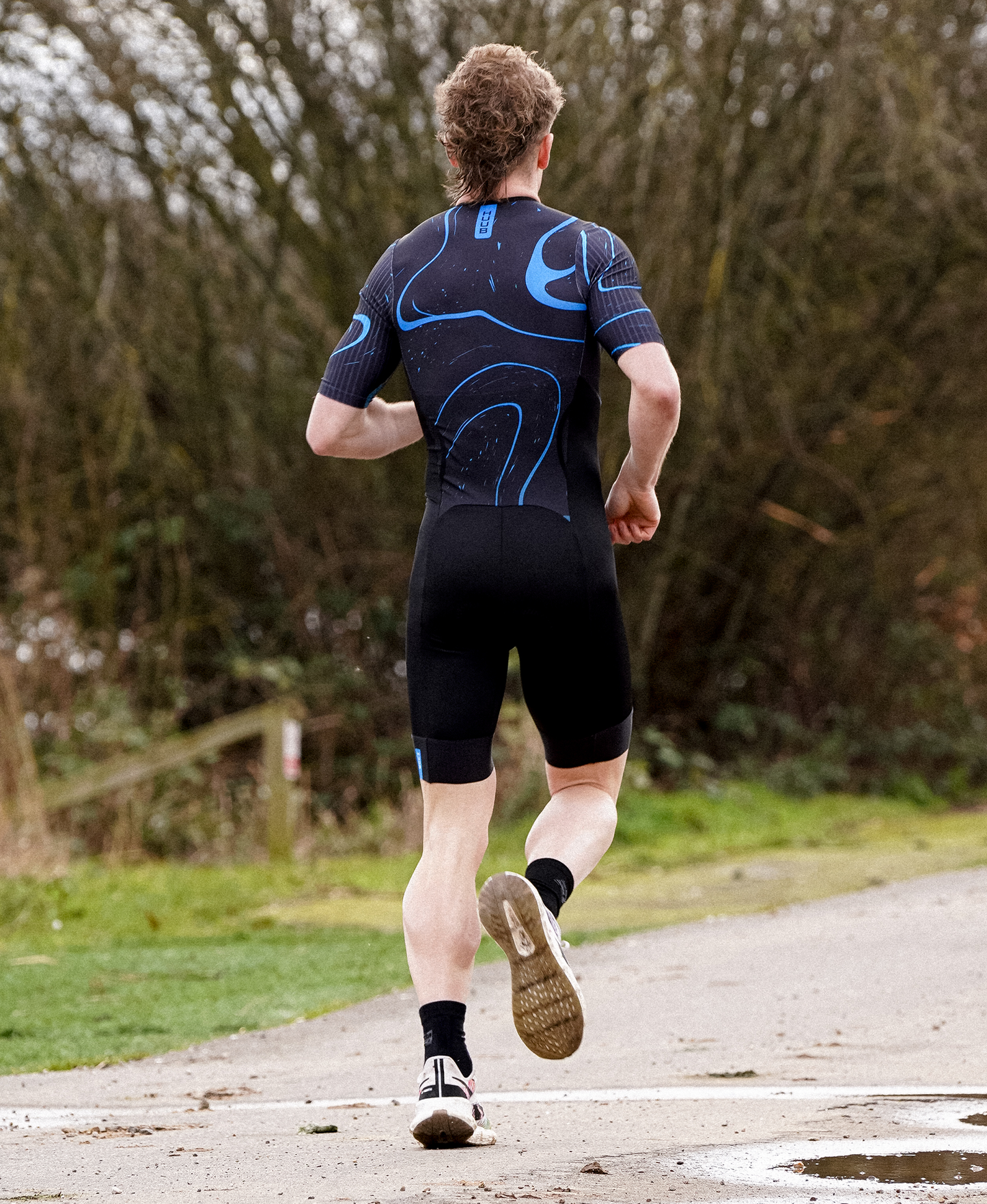 トライアスロンスーツ COREQ Core Aero Tri Suit Blue Slick - Black/Blue [メンズ]