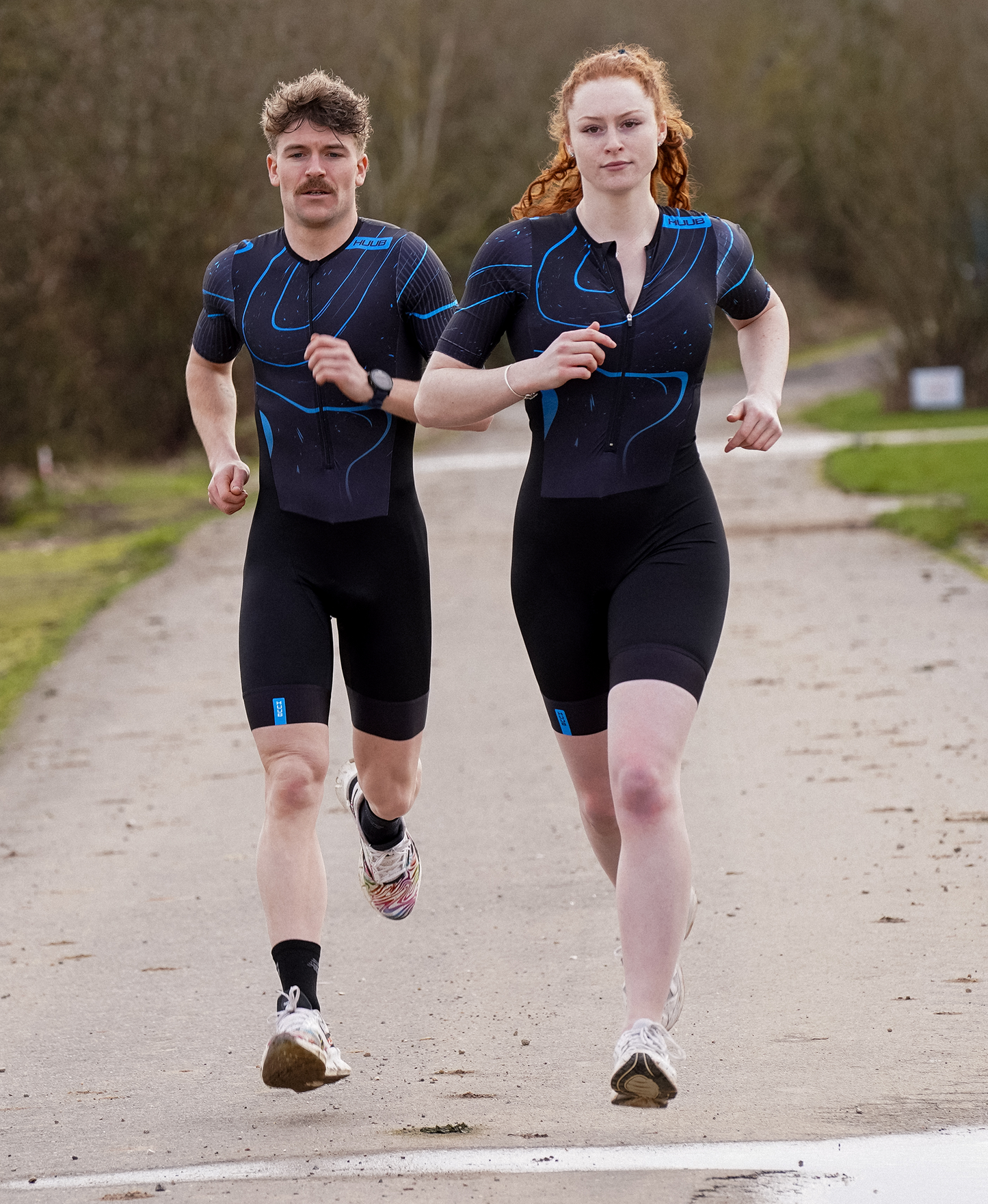 トライアスロンスーツ COREQ Core Aero Tri Suit Blue Slick - Black/Blue [メンズ]